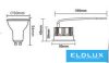 UNIVERSO Spot lámpa a GU10 helyett 9w 660lm 6500k D50x30mm IP20 5év