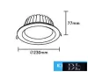 UNIVERSO LED süllyestett lámpa 40w 4350lm 4000K 90° IP20 Fehér D230x77mm Kivágás:D200mm 5év