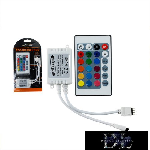 UNIVERSO RGB LED szalaghoz vezérlő infrás távirányítóval 12v max:10A-10m