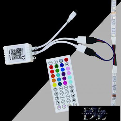 UNIVERSO RGB LED szalaghoz BT music vezérlő infrás távirányítóval 12v max:10A-10m