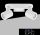 UNIVERSO Spot lámpatest 2xGU10 Max.35w IP20 220x70x110mm Fehér