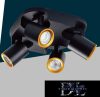 UNIVERSO Spot lámpatest 4xGU10 Max.35w IP20 220x220x108mm Fekete/Arany