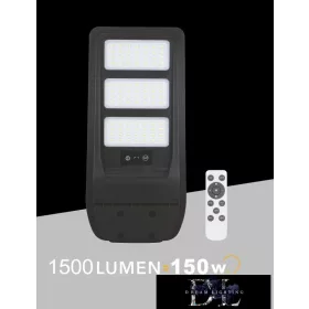   UNIVERSO Solar utcai lámpa 3.2V-10AH 1500lm 4000k IP65 fekete 502x237x43mm