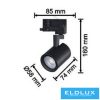 UNIVERSO Háromfázisú sínes spotlámpa 1xGU10 Max.35w IP20 Fekete 5év