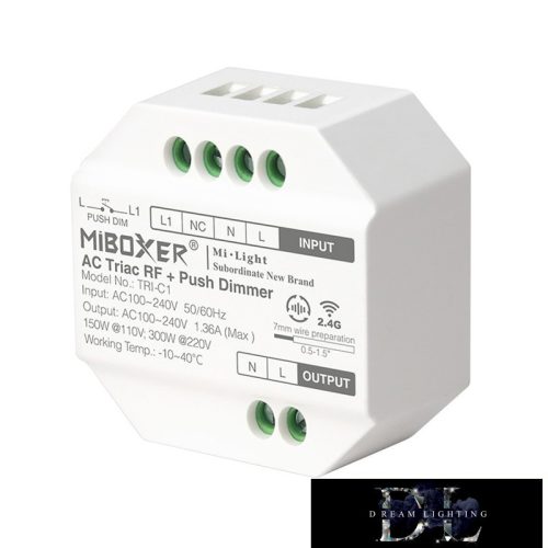 MIBOXER TRIAC Dimmer AC Rádiófrekvenciás 220V-300W