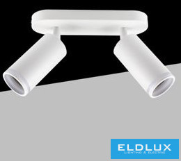 UNIVERSO Spot lámpatest 2xGU10 Max.35w IP20 D55x110x220mm Fehér