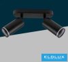UNIVERSO Spot lámpatest 2xGU10 Max.35w IP20 D55x110x220mm Fekete