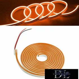 UNIVERSO Neon LED szalag 12v 2835-120D-8w/M Narancs IP65 5M