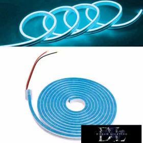   UNIVERSO Neon LED szalag 12v 2835-120D-8w/M Világosék IP65 5M