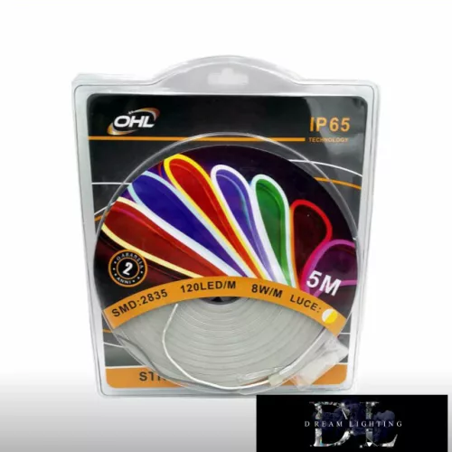 UNIVERSO Neon LED szalag 12v 2835-120D-10w-1100lm/M 3000k IP65 5M