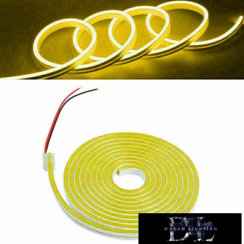UNIVERSO Neon LED szalag 12v 2835-120D-8w/M Sárga IP65 5M