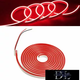 UNIVERSO Neon LED szalag 12v 2835-120D-8w/M Piros IP65 5M