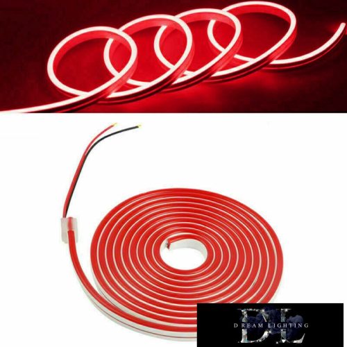 UNIVERSO Neon LED szalag 12v 2835-120D-8w/M Piros IP65 5M