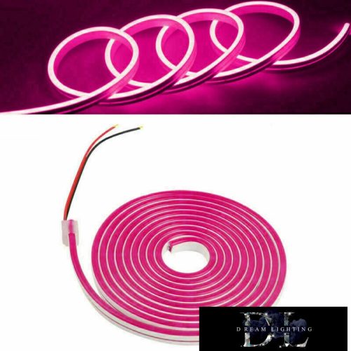 UNIVERSO Neon LED szalag 12v 2835-120D-8w/M Rózsaszín IP65 5M