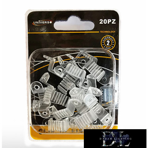 UNIVERSO 16mm 230V-os LED szalaghoz felfogató 20db/csomag