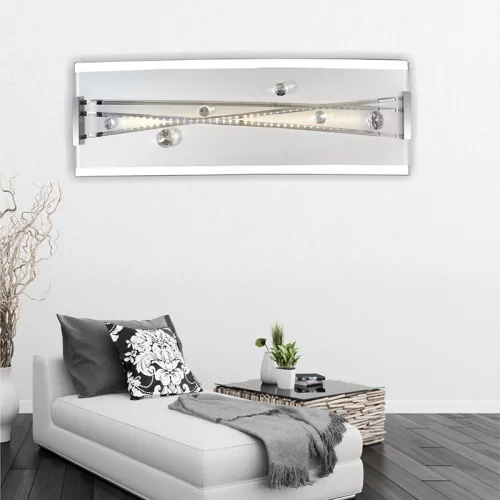 ELDLUX Fali lámpa 7.2W WW króm