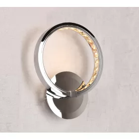 ELDLUX RINGS kristályüveg fali lámpa króm 8W 4000K