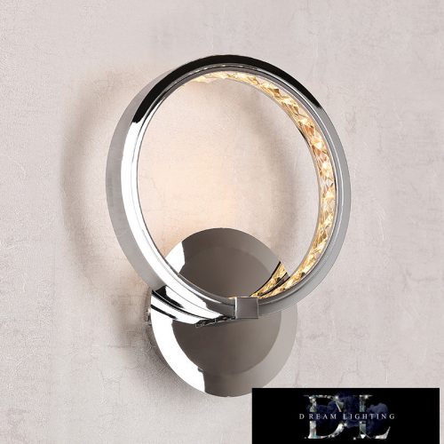 ELDLUX RINGS kristályüveg fali lámpa króm 8W 4000K
