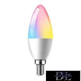 ELDLUX Smart Home WiFi-s izzó C37 E14 4.5w 450lm RGB+CCT