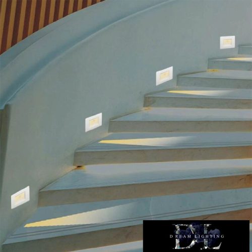 UNIVERSO süllyesztett LED lámpatest PIR 1.3w 25lm 3000k 3m-120°-45sec IP20 fehér