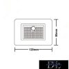 UNIVERSO süllyesztett LED lámpatest PIR 1.3w 25lm 4000k 3m-120°-45sec IP20 fekete