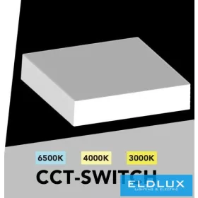   UNIVERSO Négyzet alakú falon kívüli LED panel 22w 2000lm CCT/kap. 120° IP20 Fehér 173x173x36mm