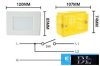UNIVERSO LED vészkijárat süllyesztett lámpatest 1.1w 25lm 6500K 3.7v 600mAH 3óra IP20 120x85mm