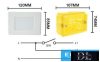 UNIVERSO LED vészkijárat süllyesztett lámpatest 1.1w 25lm 4000K 3.7v 600mAH 3óra IP20 120x85mm