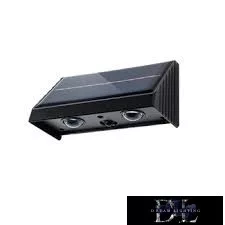 UNIVERSO Solar fali lámpa 5V 0.8w 30lm 3000k IP65 fekete 142x80x73mm