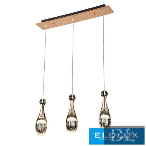 ELDLUX MEDÚZA függeszték 3×5W NW arany