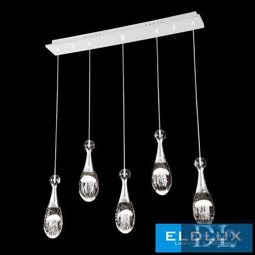 ELDLUX MEDÚZA függeszték 5×5W NW króm