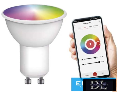 EMOS LED izzó GoSmart MR16 / GU10 / 4,8 W (35 W) / 400 lm / RGB / dimmelhető / Zigbee
